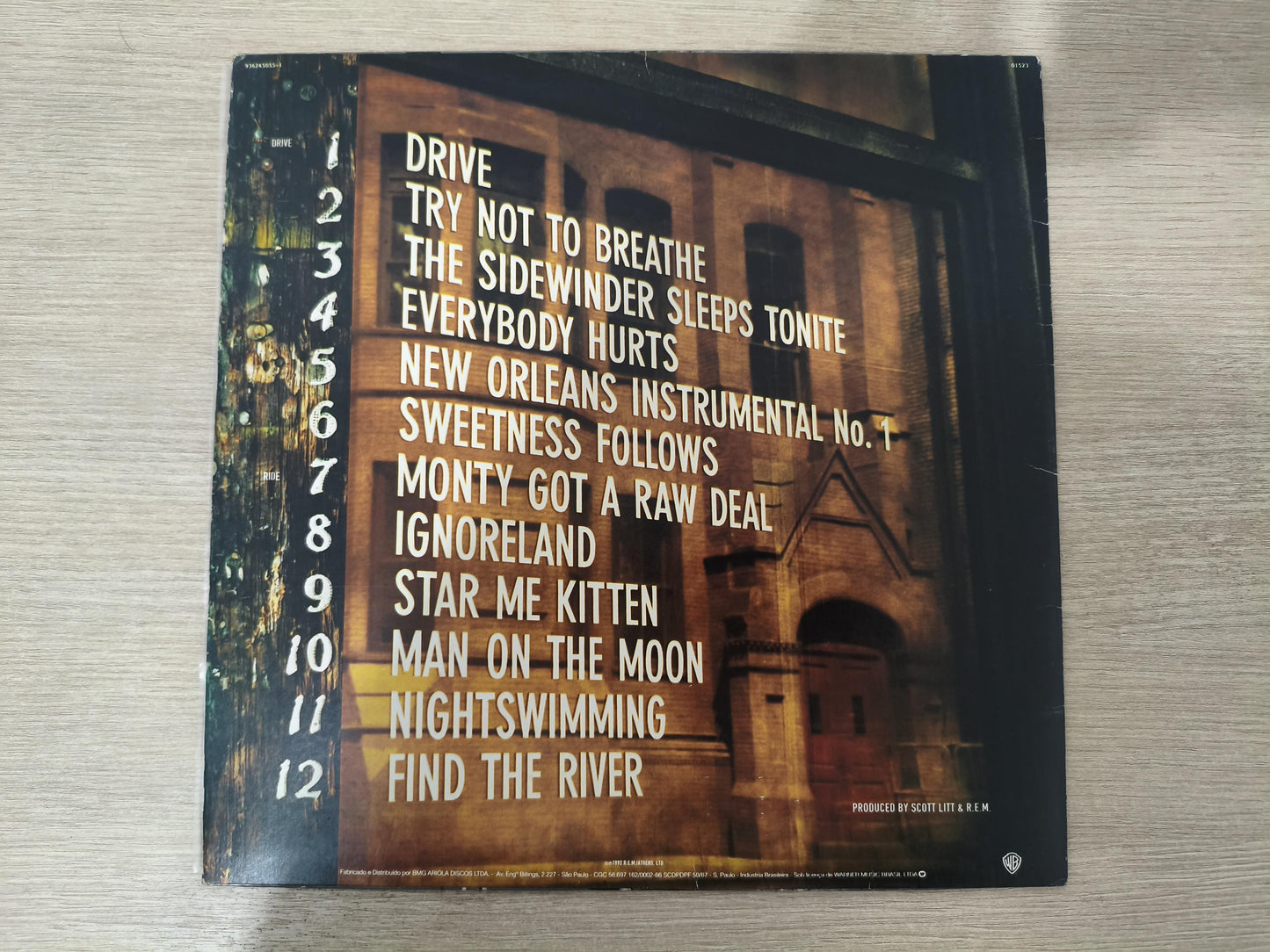 Lp Vinil R.E.M. Automatic For The People Com Encarte
