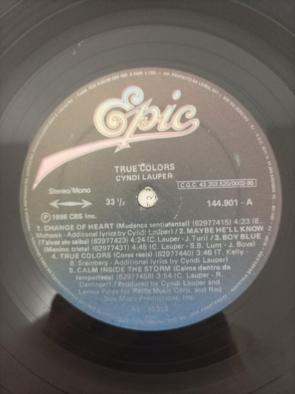 Lp Vinil Cyndi Lauper True Colors Com Encarte