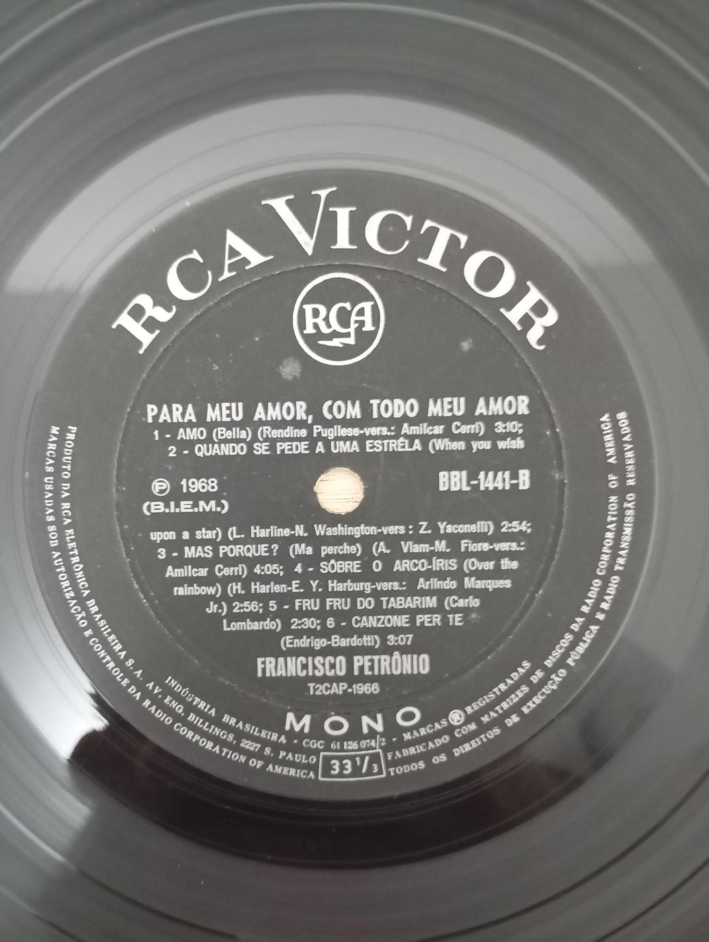 Lp Vinil Francisco Petrônio Para Meu Amor, Com Todo Meu Amor