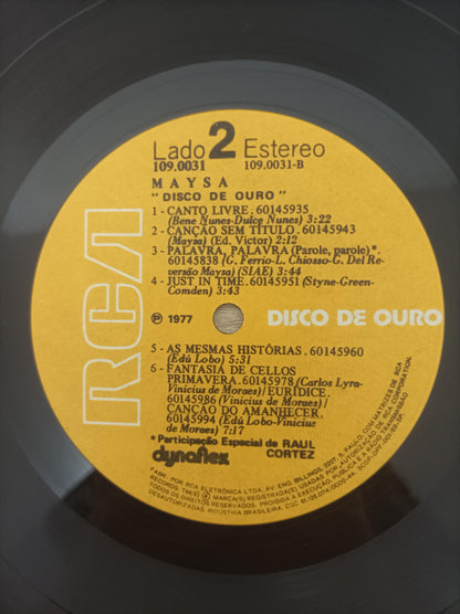 Lp Vinil Maysa Matarazzo Disco de Ouro