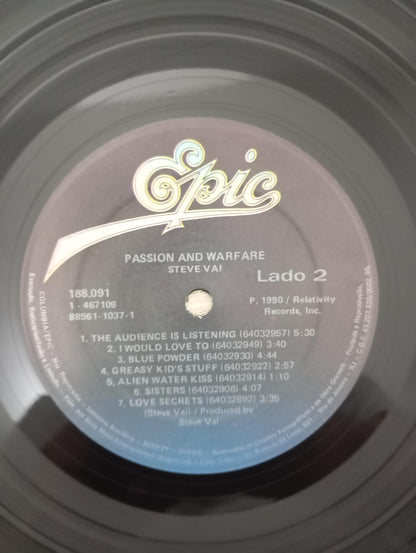 Lp Vinil Steve Vai Passion And Warfare Com Encarte