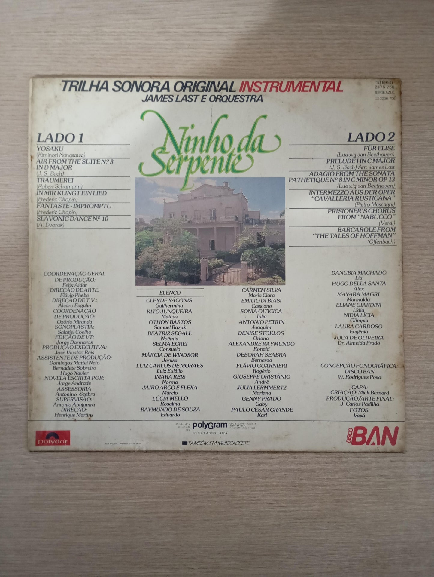 Lp Vinil Ninho da Serpente Trilha Sonora Instrumental