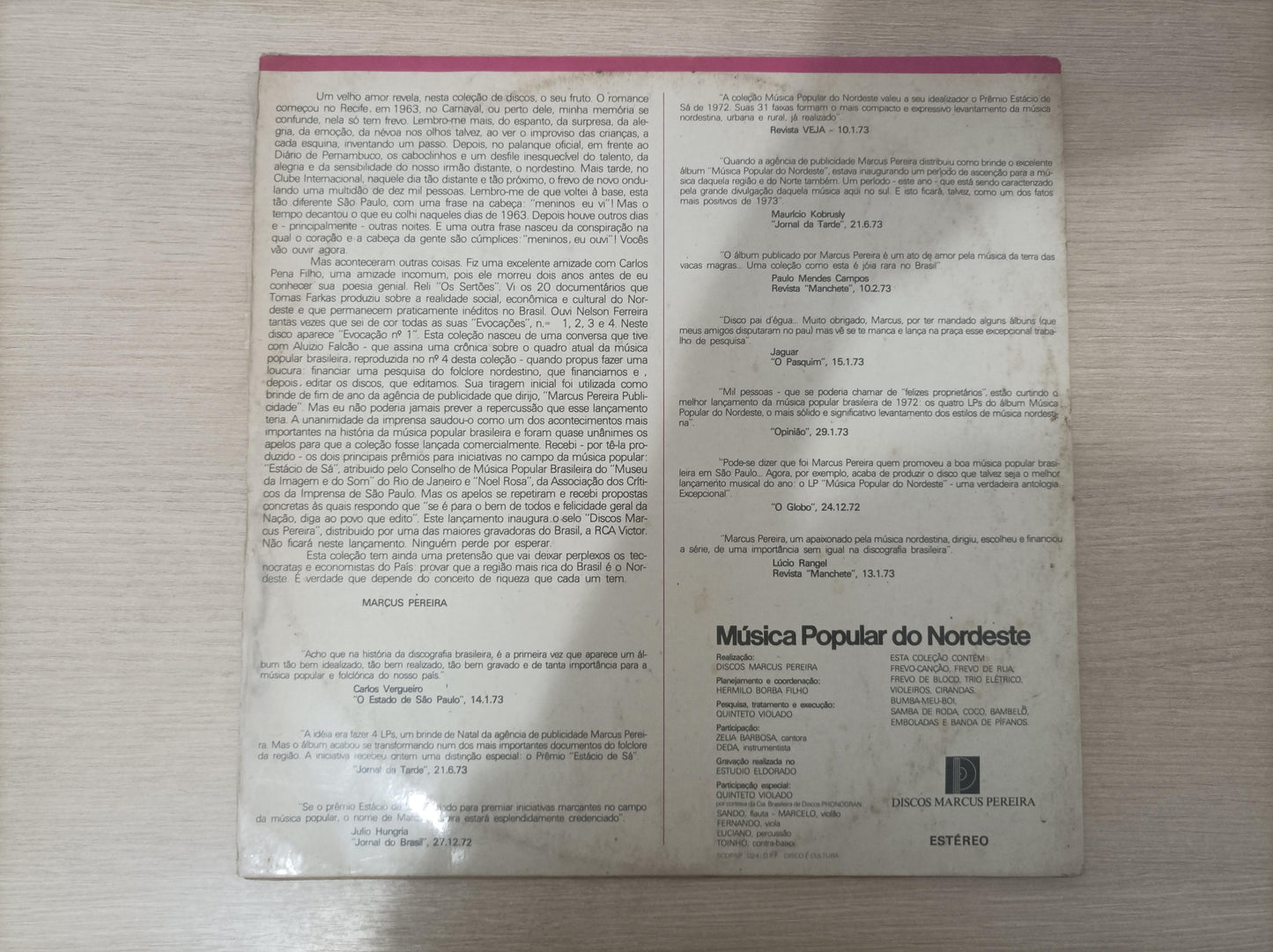 Lp Vinil Música Popular do Nordeste Vol. 2 Capa Dupla