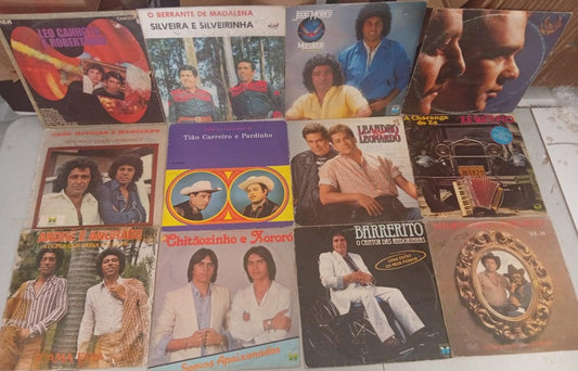 Lp Vinil Lote 12 Unidades Sertanejo