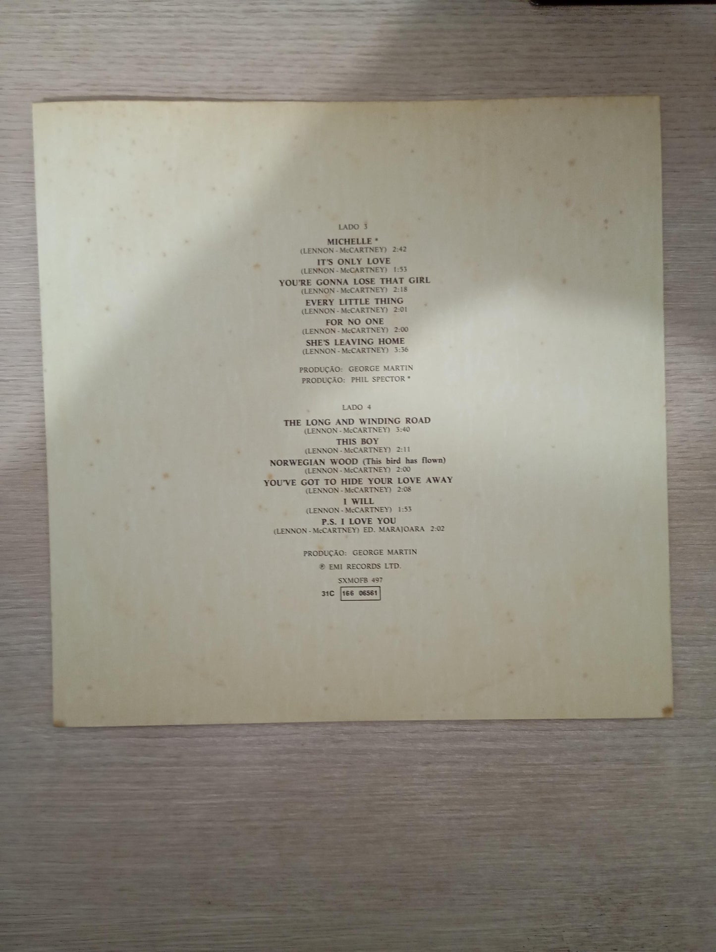 Lp Vinil The Beatles Love Songs Duplo Com Encartes