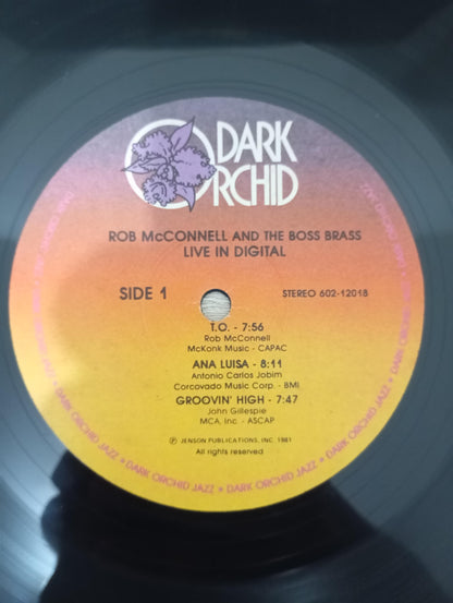 Lp Vinil Rob McConnell And The Boss Brass Live in Digital