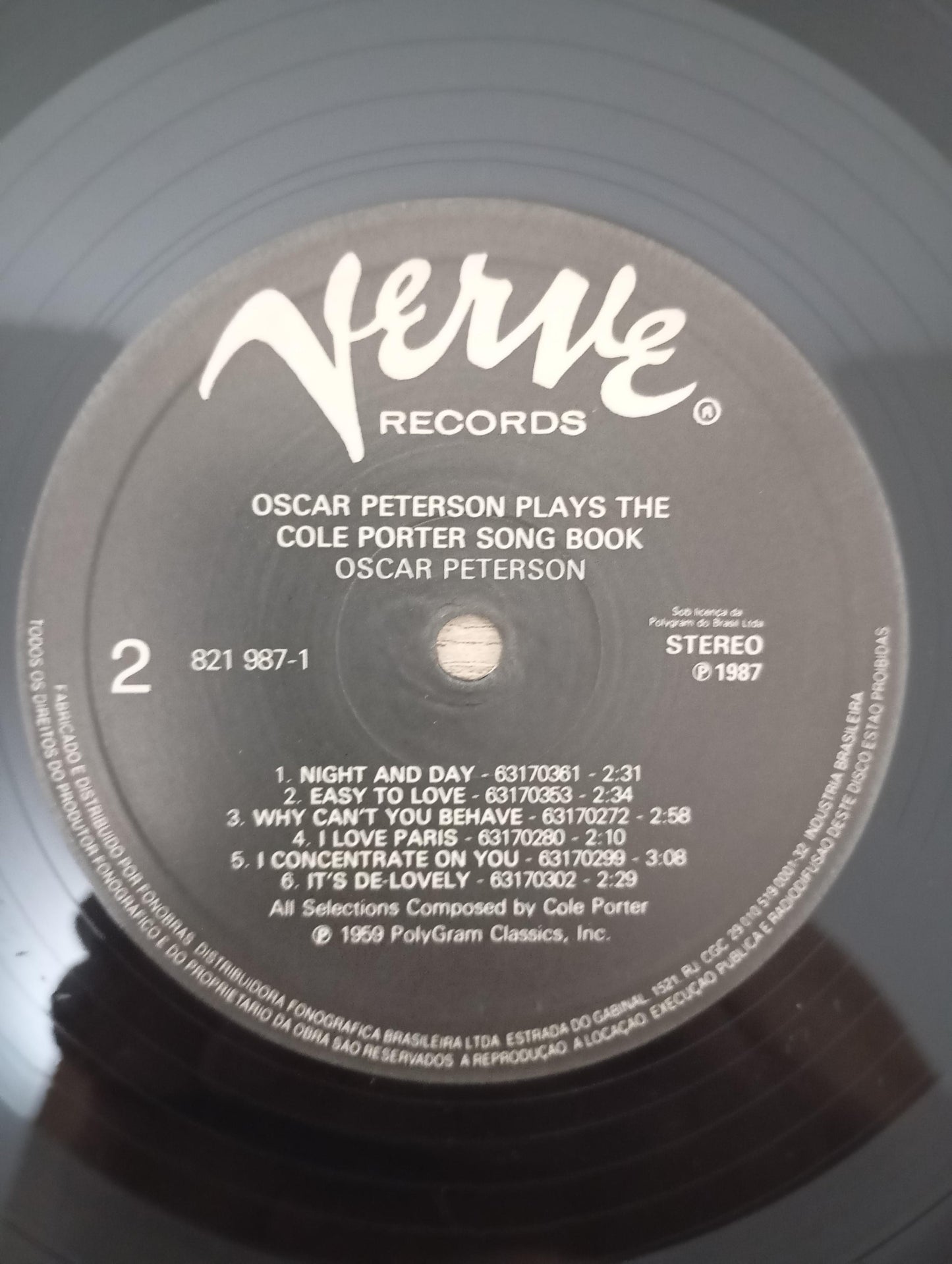 Lp Vinil Oscar Peterson Plays The Cole Porter Songbook
