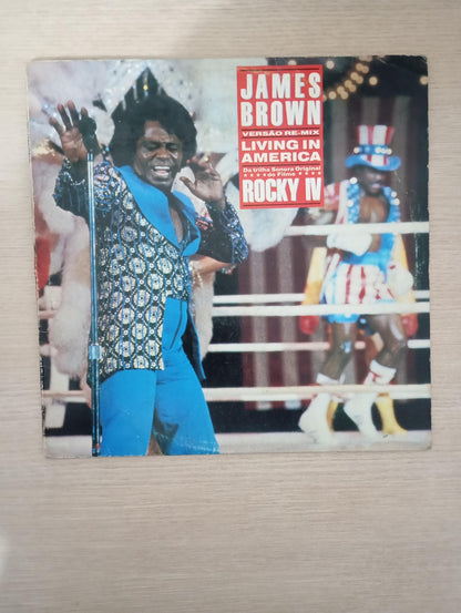 Lp Vinil James Brown Living In America (Versão Re-Mix)
