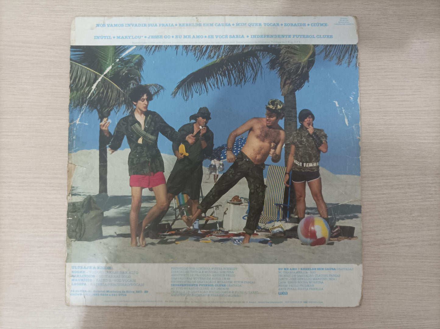 Lp Vinil Ultraje A Rigor Nós Vamos Invadir Sua Praia