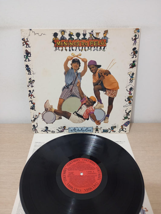 Lp Vinil Meninos Do Pelô Adota Eu Com Encarte