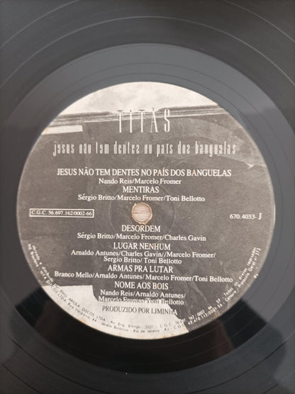 Disco Vinil Jesus Não Dentes País Banguelas Titãs Encarte A