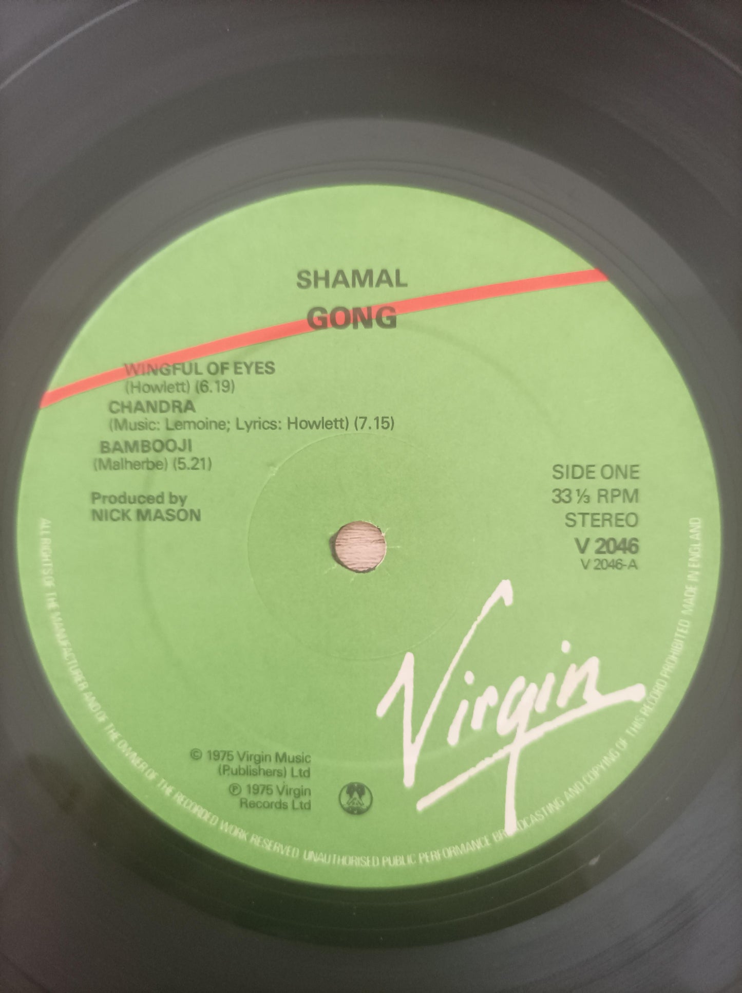 Lp Vinil Gong Shamal Importado