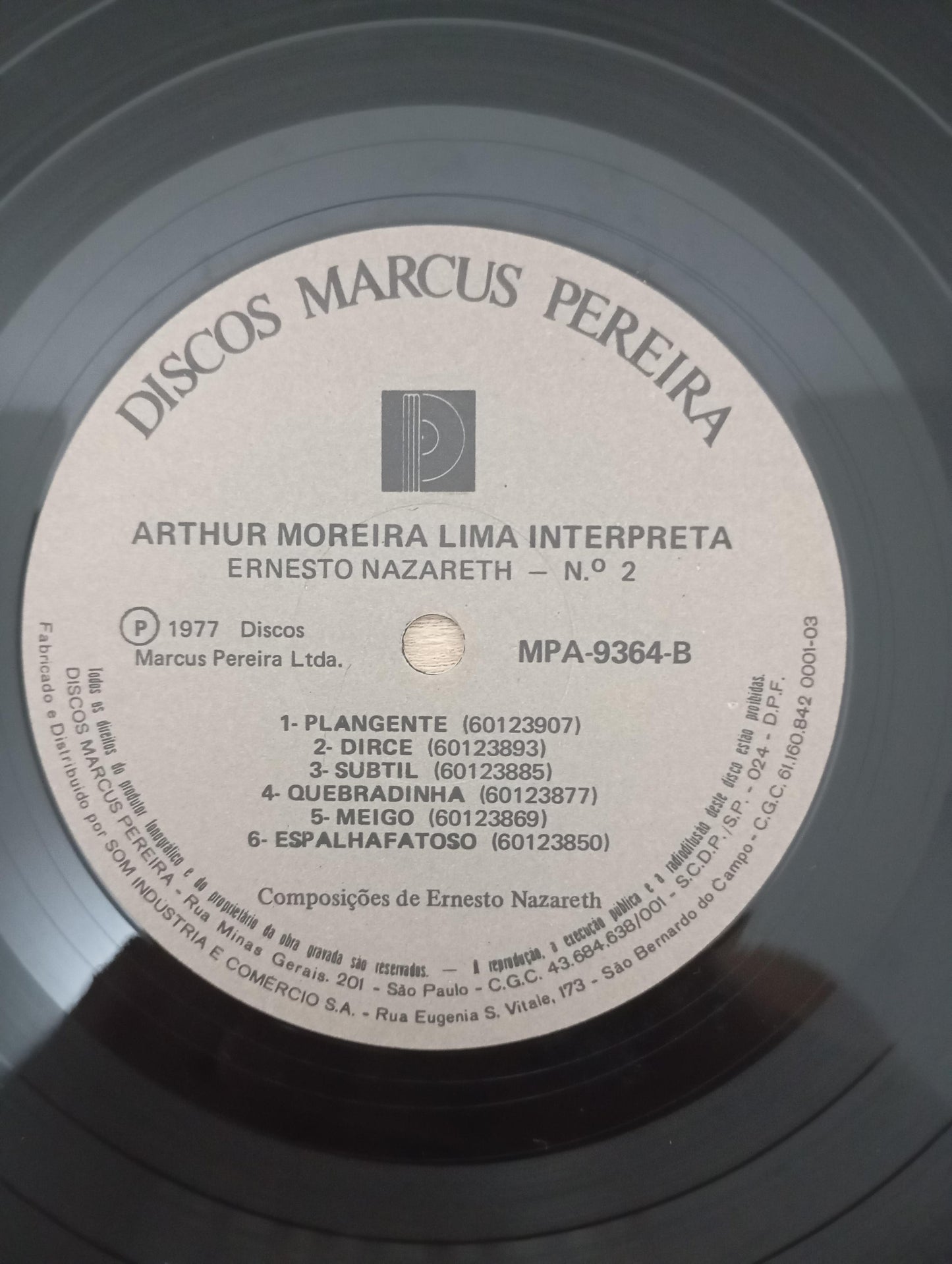 Lp Vinil Arthur Moreira Lima Interpreta Ernesto Nazareth 2