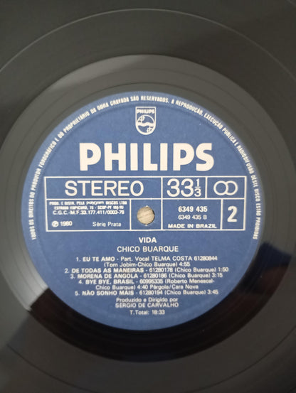 Lp Vinil Chico Buarque Vida Com Encarte