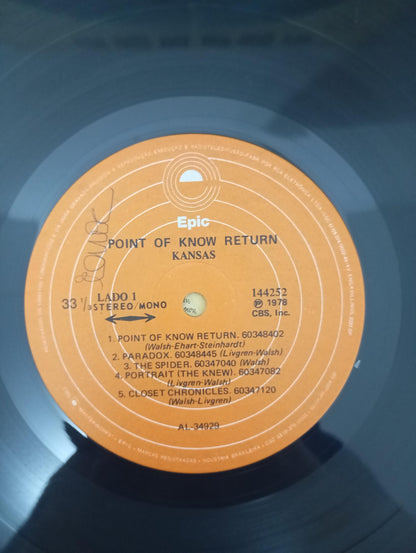 Lp Vinil Kansas Point Of Know Return Com Encarte