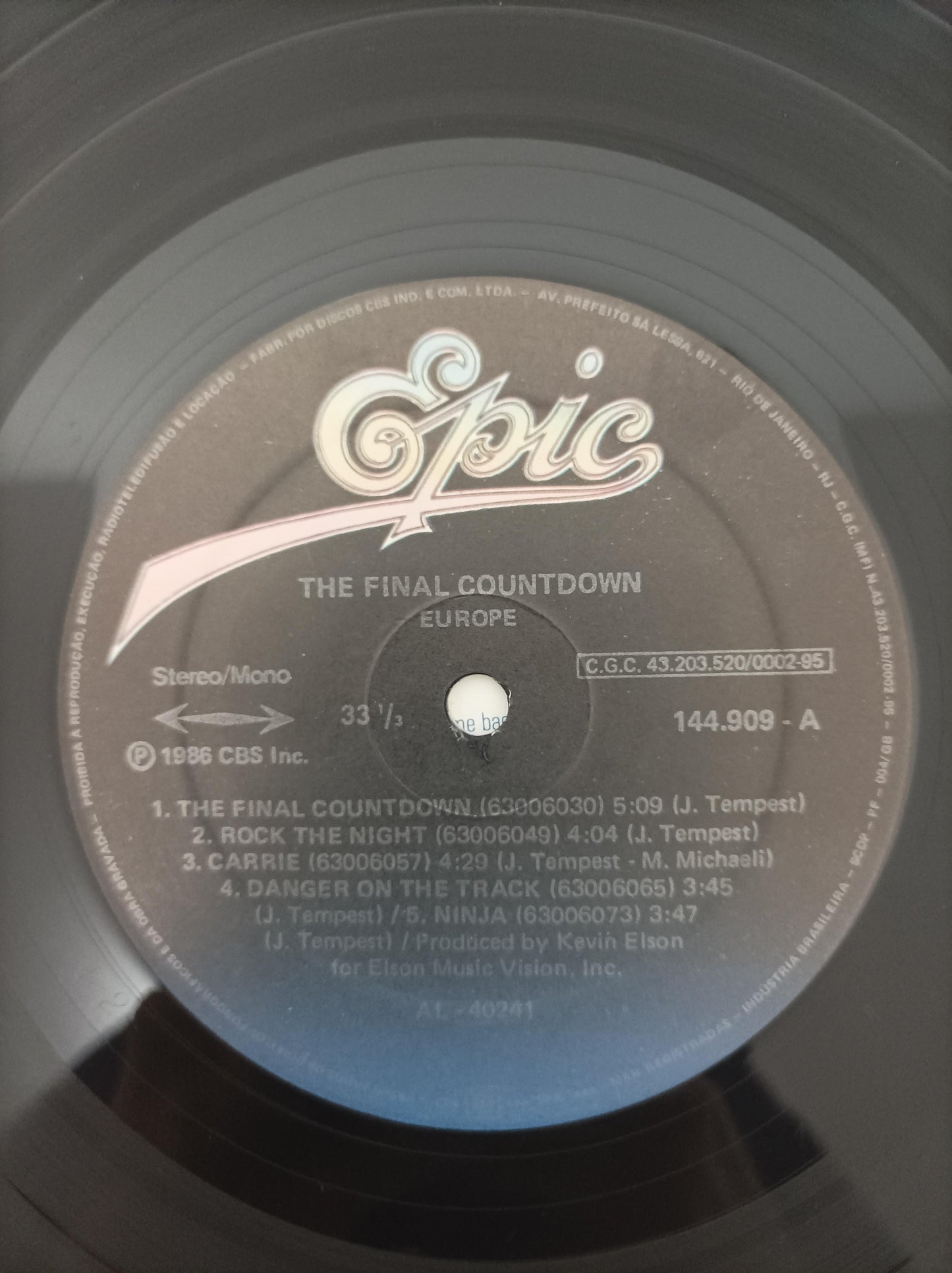 Lp Vinil Europe The Final Countdown Com Encarte
