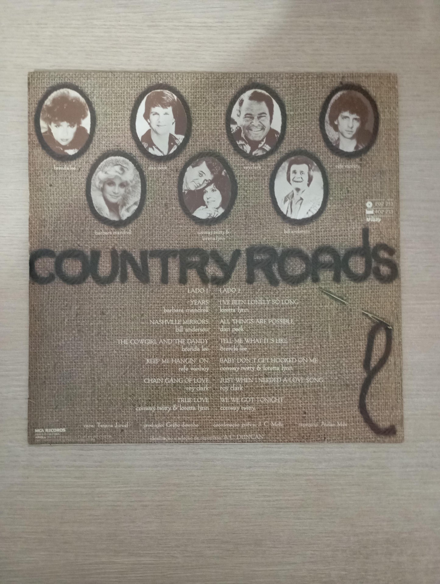 Lp Vinil Country Roads
