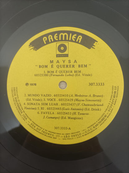 Lp Vinil Maysa Matarazzo Bom E Querer Bem
