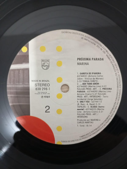 Lp Vinil Marina Lima Próxima Parada Com Encarte
