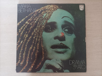 Lp Vinil Maria Bethânia Drama 3 Ato Luz da Noite Capa Dupla