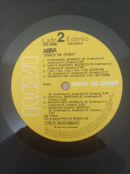 Lp Vinil ABBA Disco De Ouro