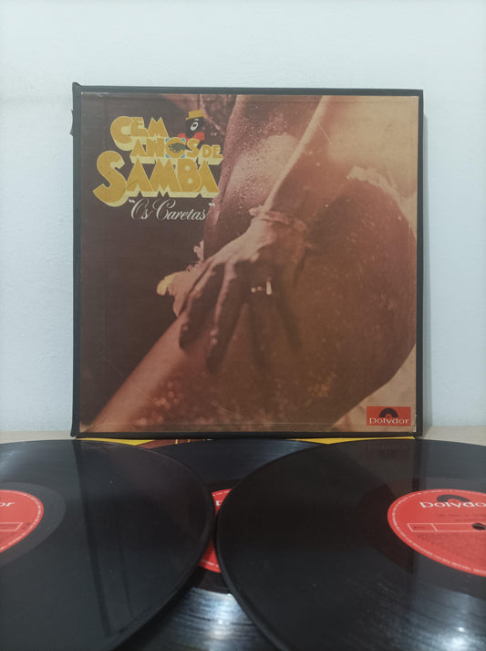 Lp Vinil Os Caretas Cem Anos De Samba Triplo Com Encarte