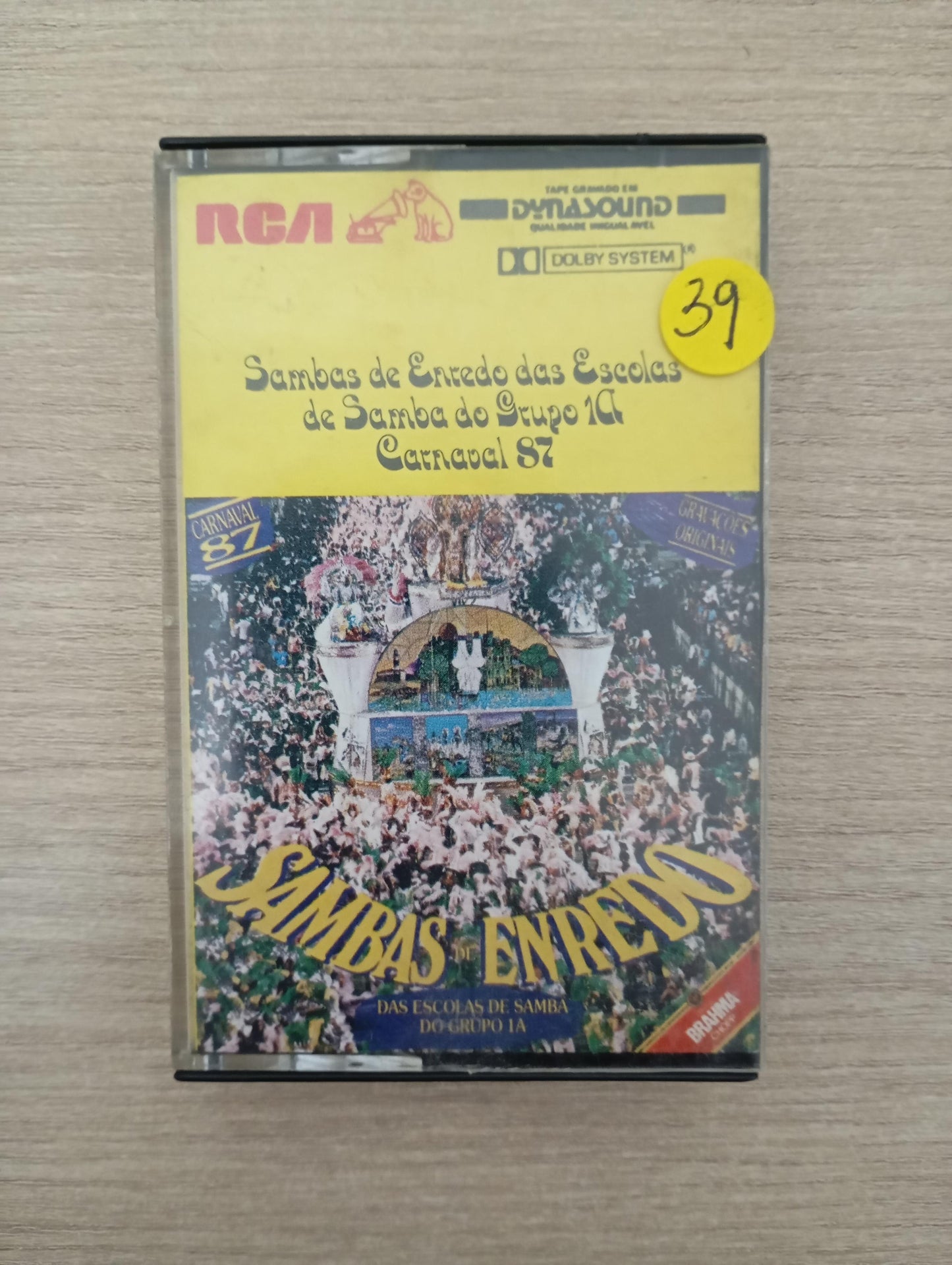Fita K7 Cassete Sambas Enredo Escolas Samba Grupo 1A 87