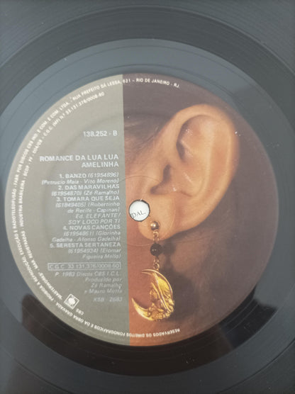 Lp Vinil Amelinha Romance Da Lua Lua Com Encarte