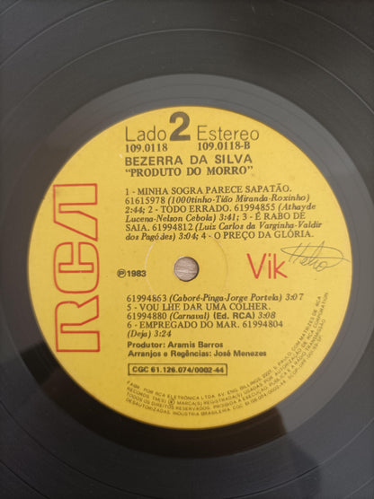 Lp Vinil Bezerra Da Silva Produto Do Morro