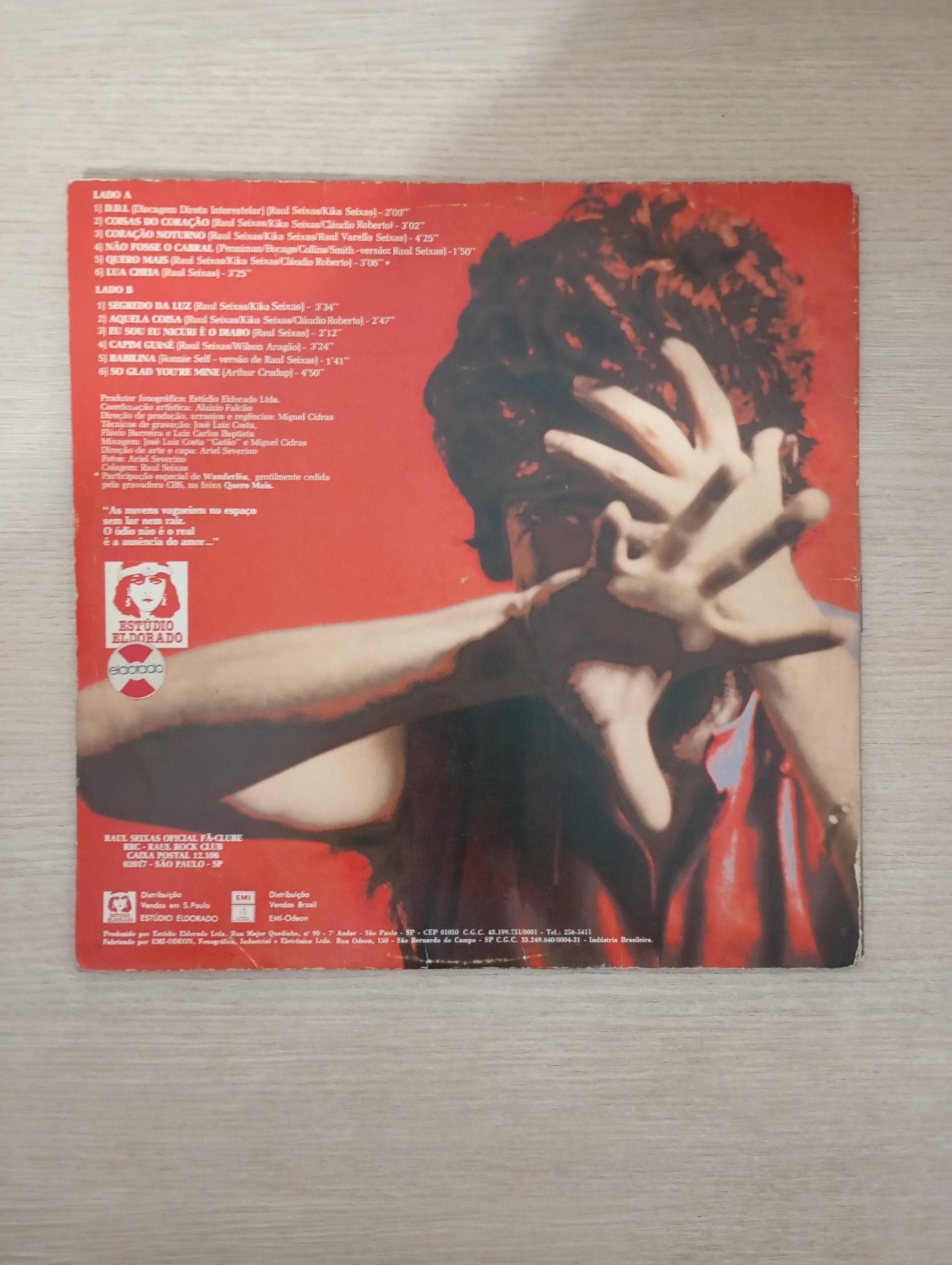 Lp Vinil Raul Seixas Carimbador Maluco 1983 Capa Dupla