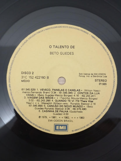 Lp Vinil Beto Guedes O Talento De Beto Guedes Duplo