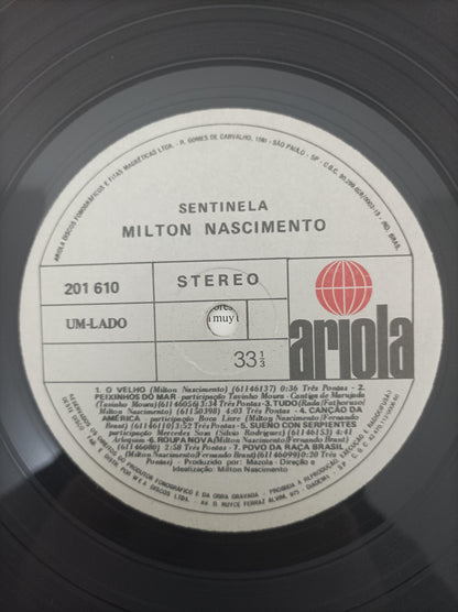 Lp Vinil Milton Nascimento Sentinela Com Encarte