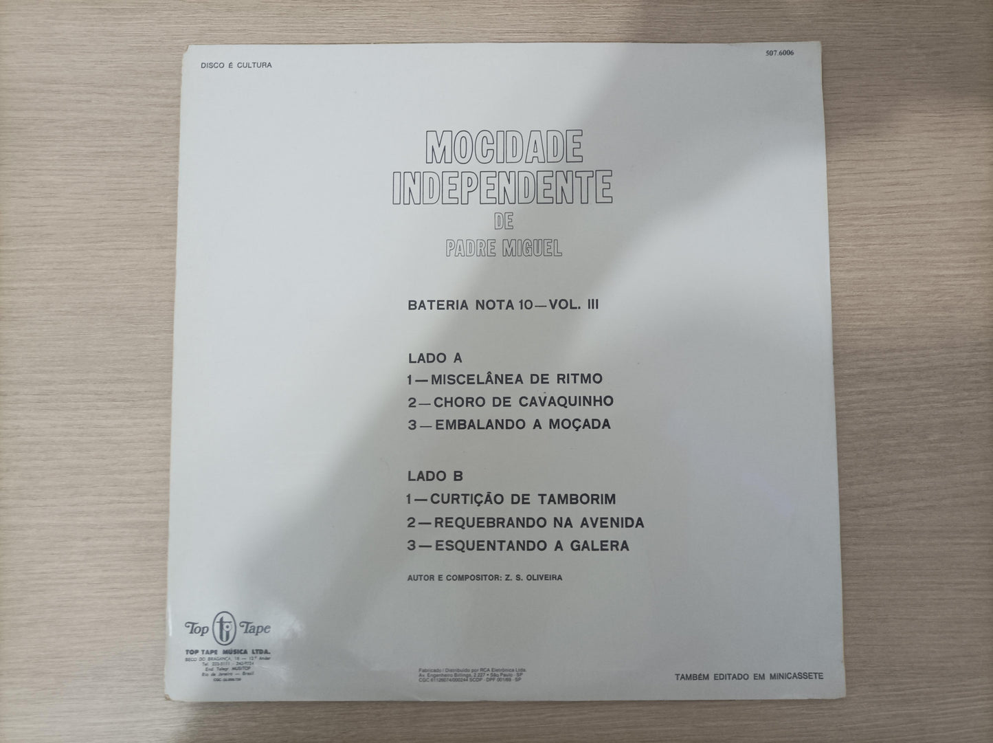 Lp Vinil G.R.E.S. Mocidade Independente Padre Miguel Vol III