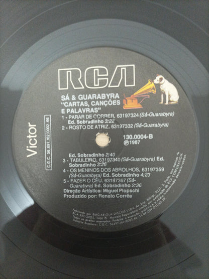 Lp Vinil Sá & Guarabyra Cartas, Canções E Palavras