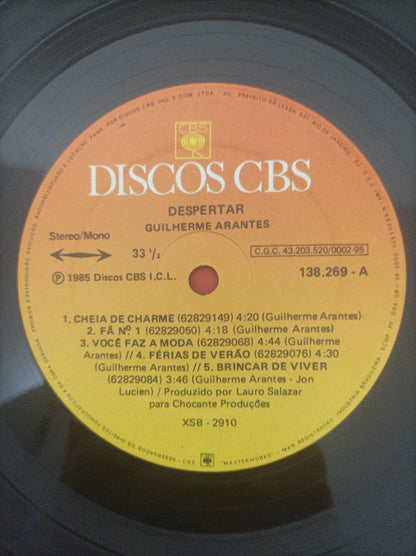 Disco Vinil Despertar Guilherme Arantes Com Encarte A