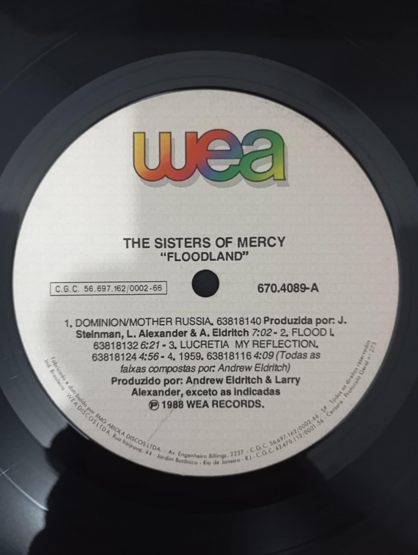 Lp Vinil The Sisters Of Mercy Floodland Com Encarte