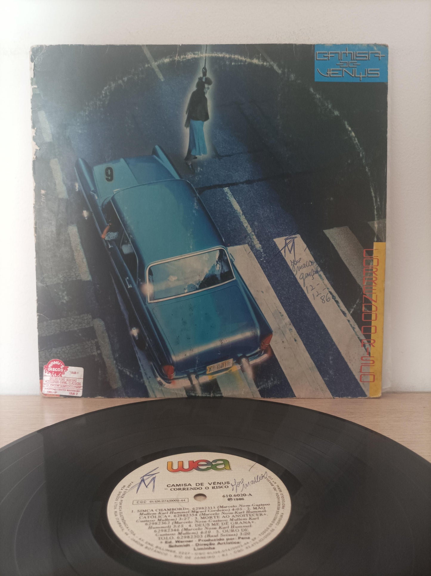 Disco Vinil Correndo O Risco Camisa de Vênus A