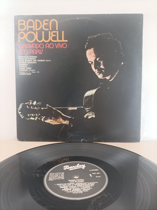 Disco Vinil Gravado Ao Vivo Em Paris Baden Powell A