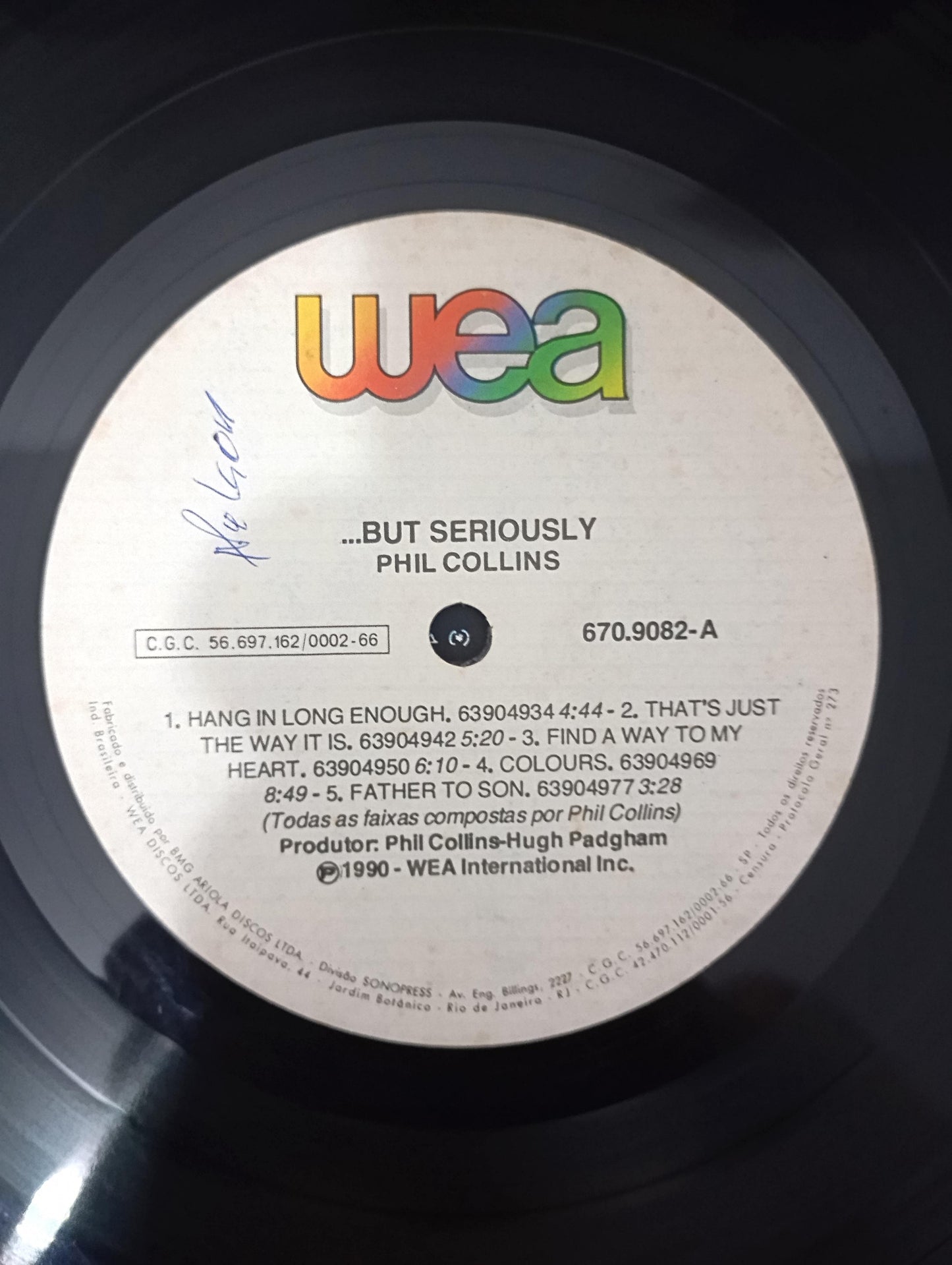 Disco Vinil ...But Seriously Phil Collins Com Encarte A