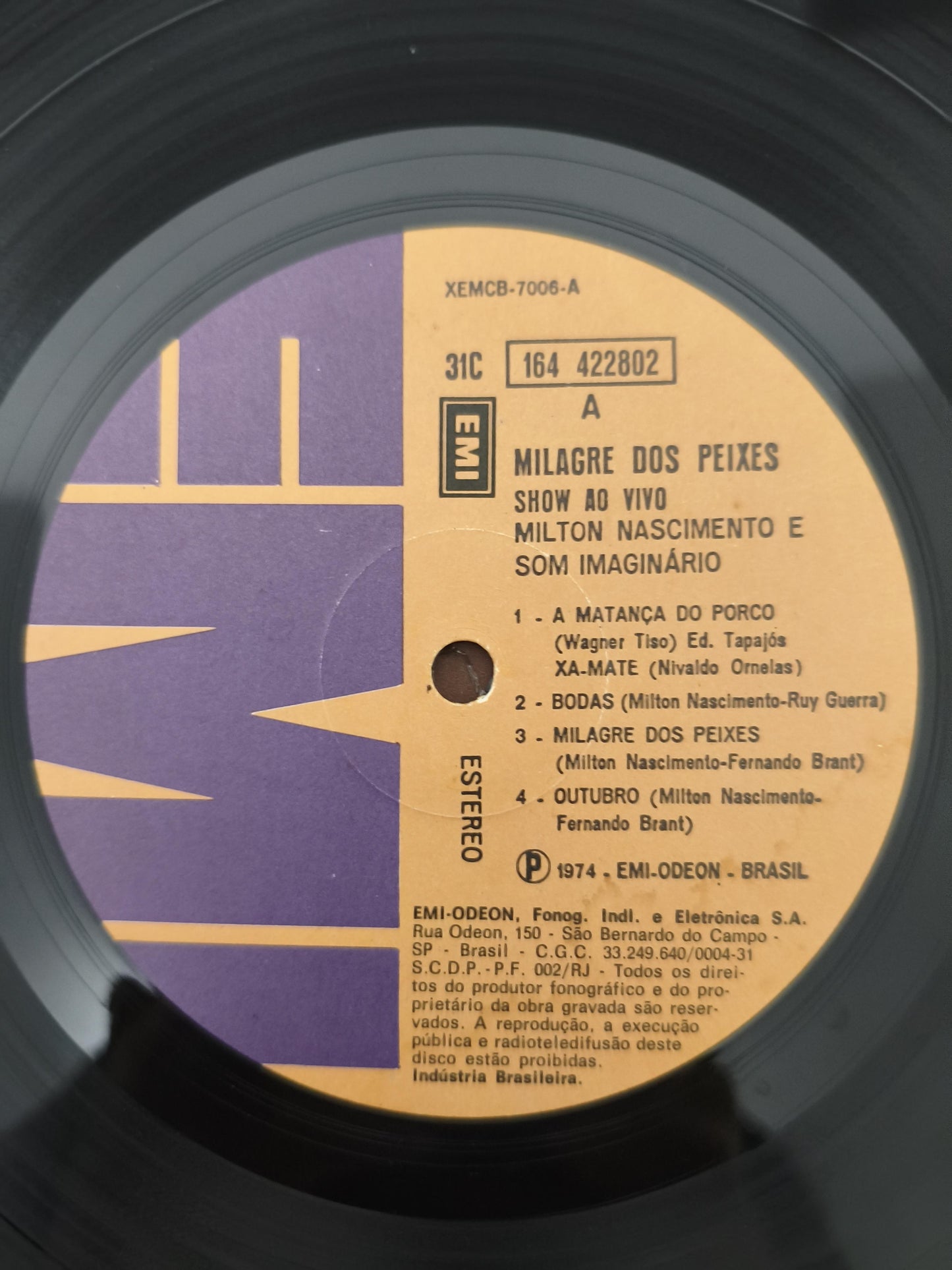 Lp Vinil Milton Nascimento Milagre Dos Peixes Ao Vivo Duplo
