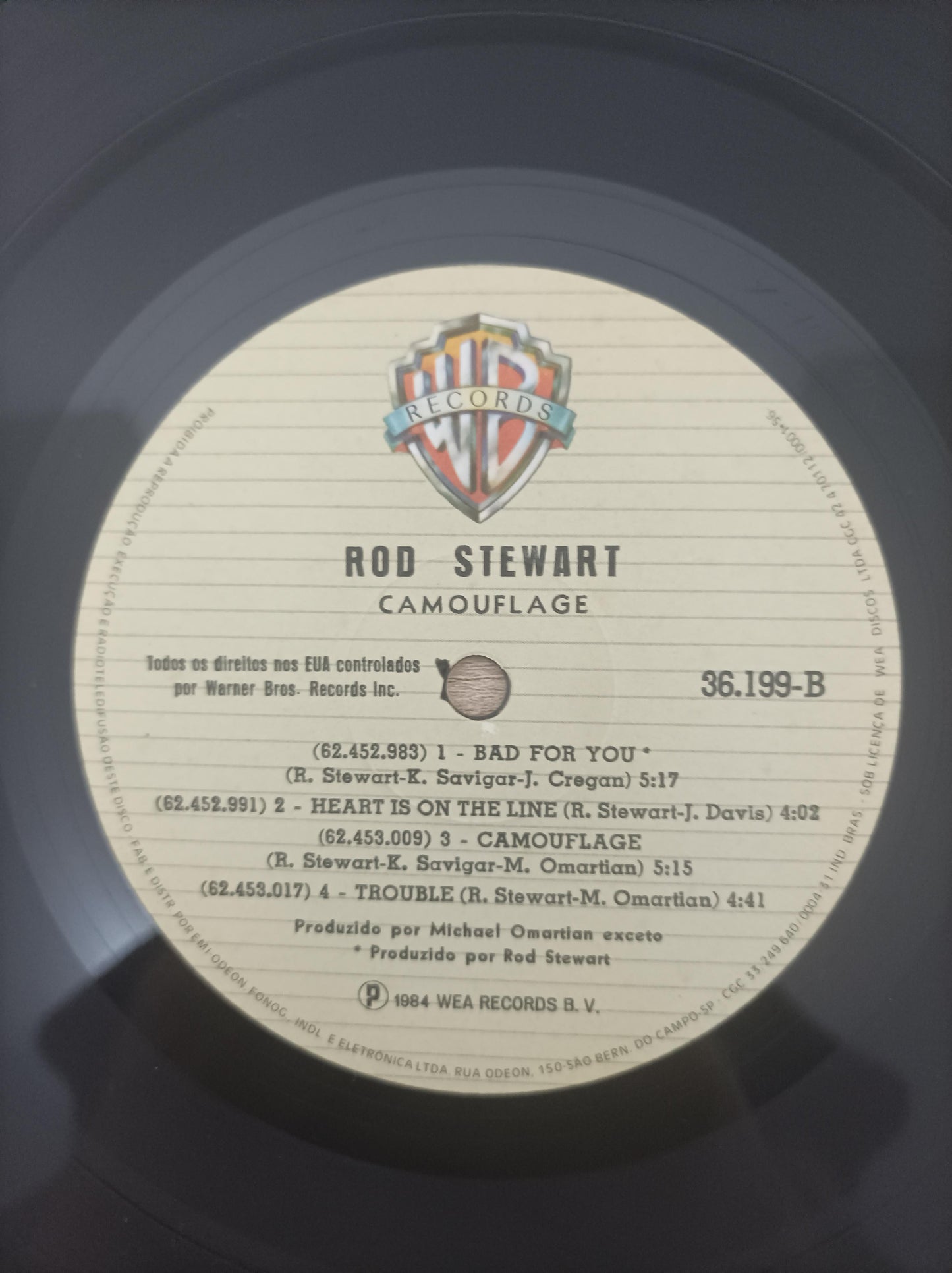 Lp Vinil Rod Stewart Camouflage
