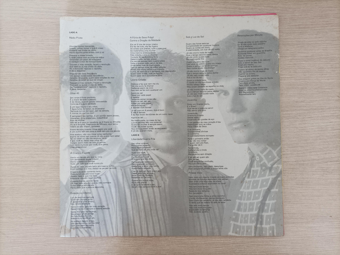 Lp Vinil RPM Rádio Pirata Ao Vivo Com Encartes