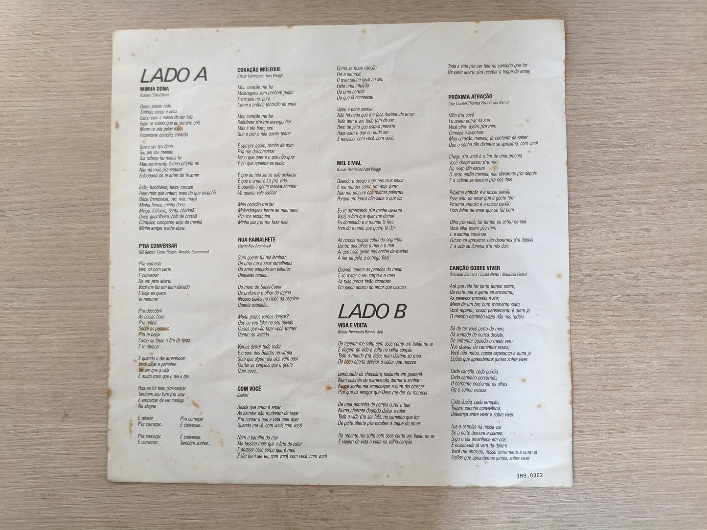 Lp Vinil Ronnie Von Vida E Volta Com Encarte