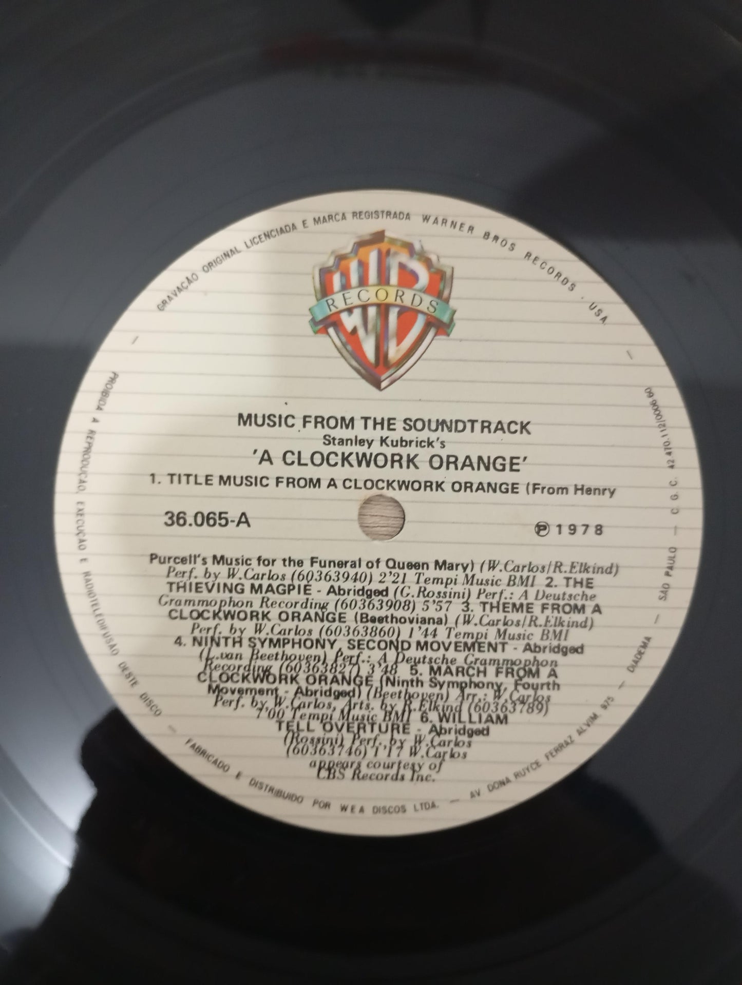 Lp Vinil Stanley Kubrick A Clockwork Orange