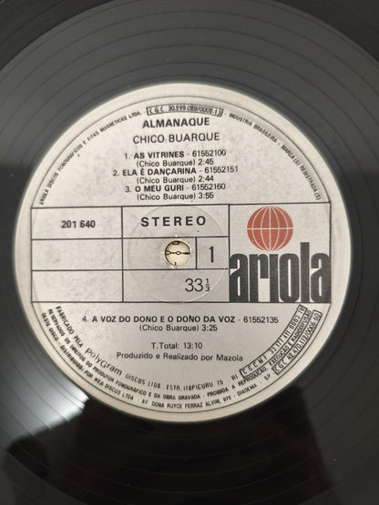 Lp Vinil Chico Buarque Almanaque Com Encarte