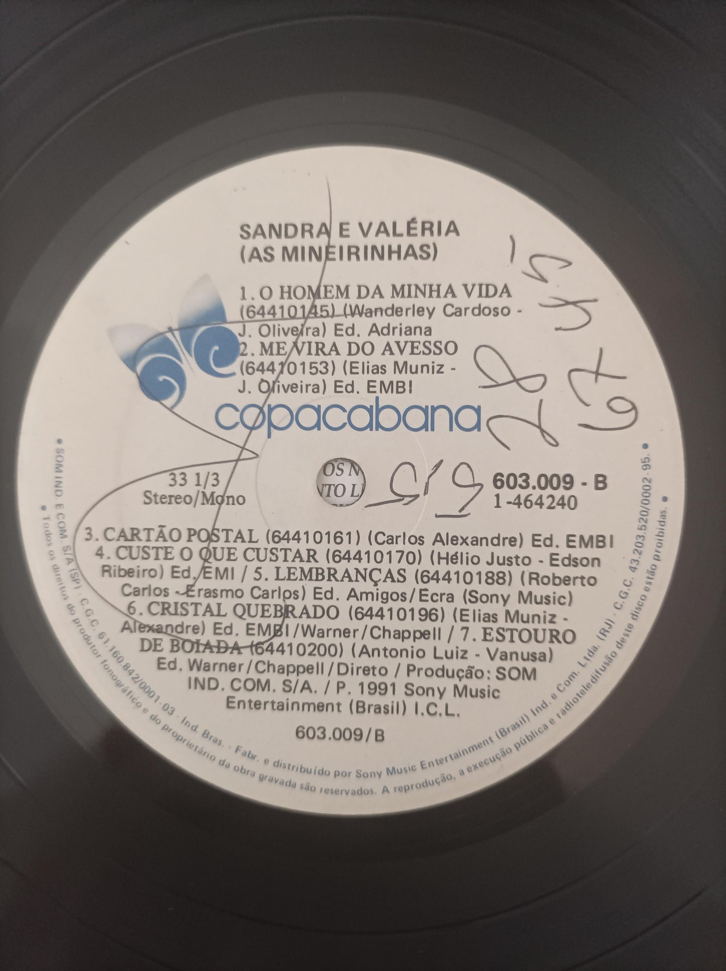 Lp Vinil As Mineirinhas Sandra & Valéria Com Encarte