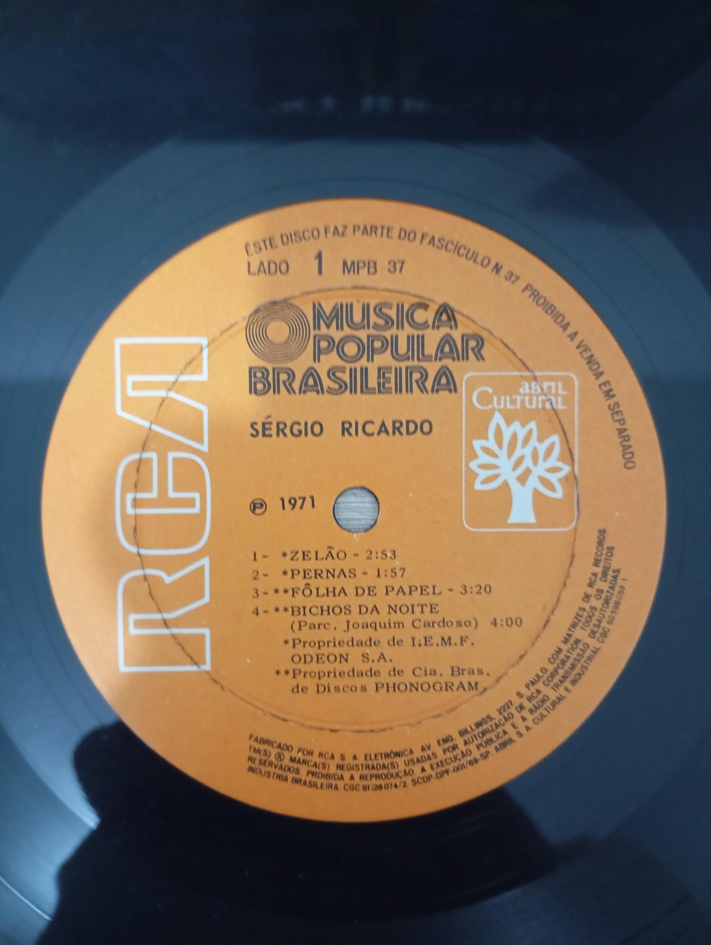 Lp Vinil Sergio Ricardo História da MPB 37 Capa Dupla