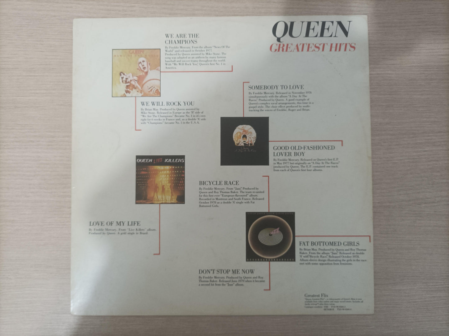 Disco Vinil Greatest Hits Queen Com Encarte A