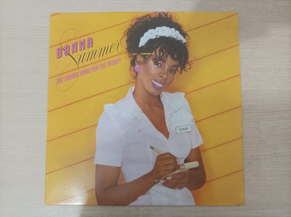 Lp Vinil Donna Summer She Works Hard For Money Com Encarte