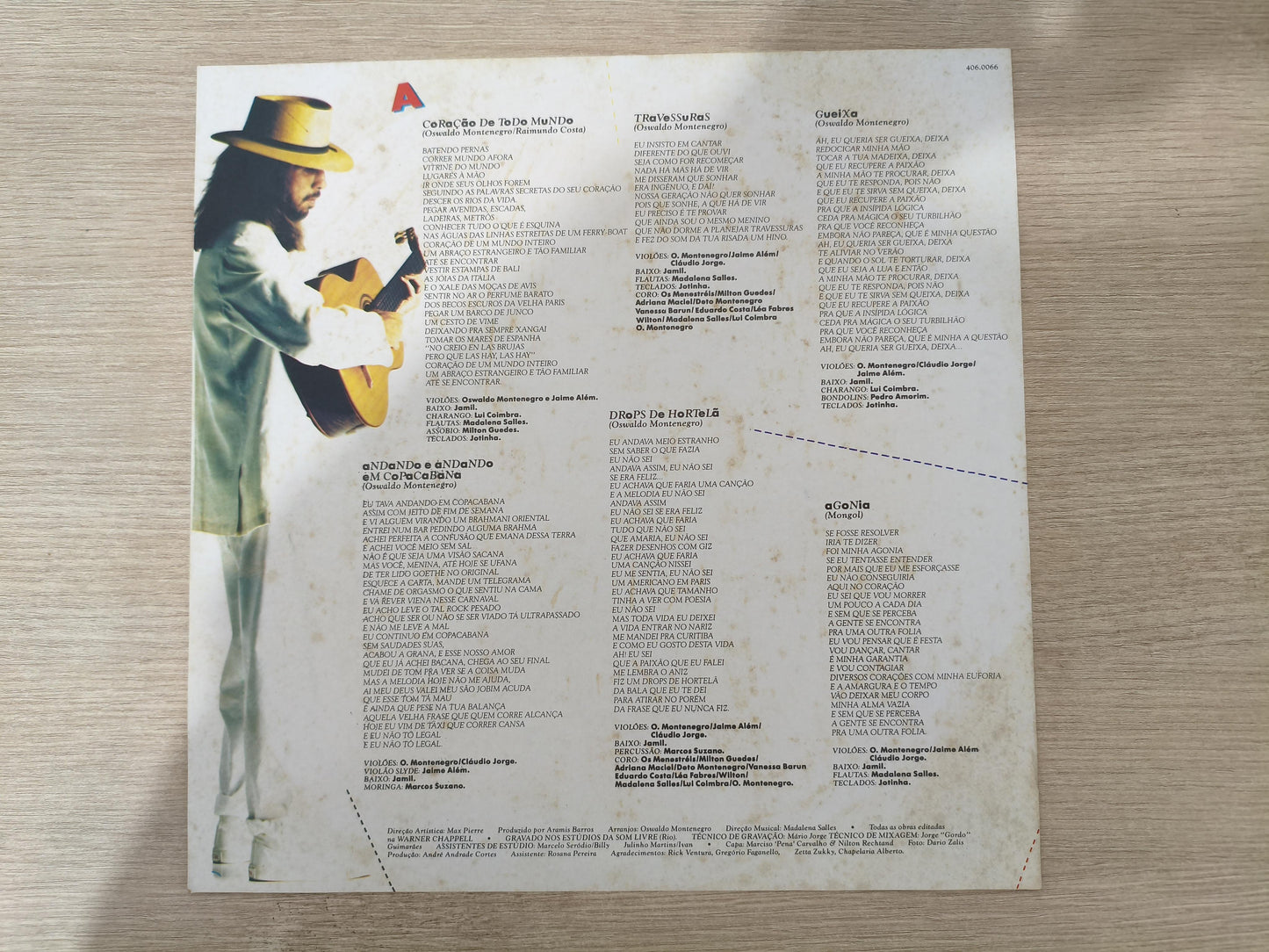 Lp Vinil Oswaldo Montenegro 1990 Com Encarte